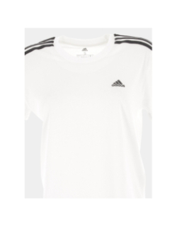 T-shirt sport crop blanc femme - Adidas