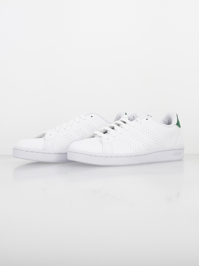 Baskets basses advantage blanc vert homme - Adidas