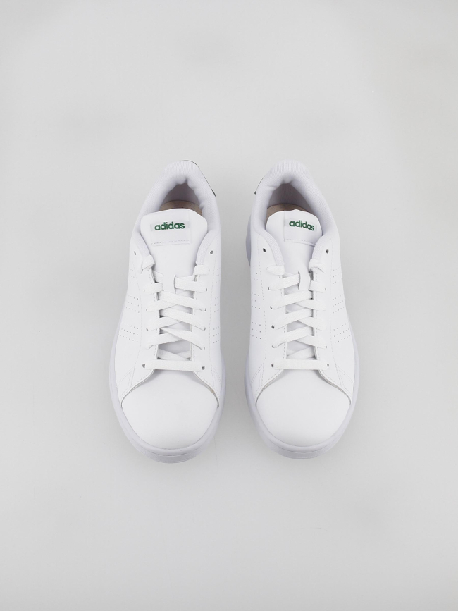 Baskets basses advantage blanc vert homme - Adidas