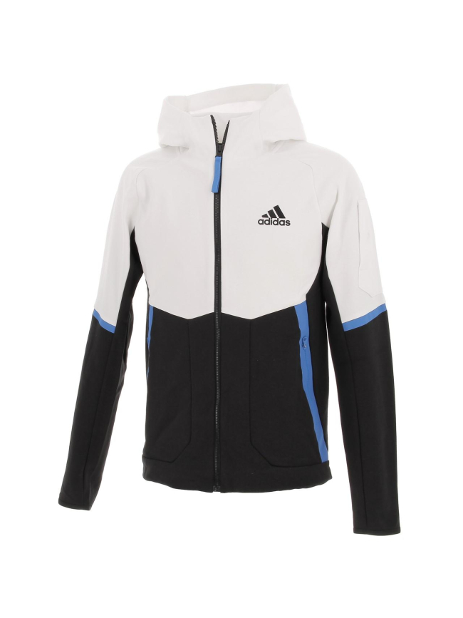 Veste zippée designed for gameday blanc/noir homme - Adidas