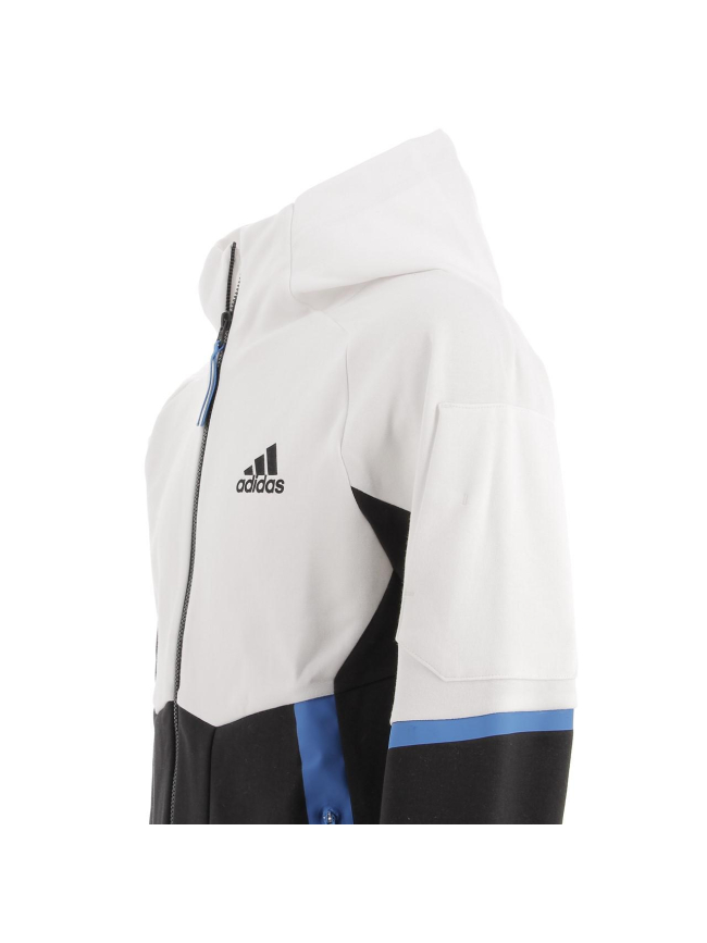 Veste zippée designed for gameday blanc/noir homme - Adidas