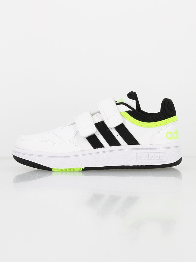 Chaussures de basketball scratch hoops blanc garçon - Adidas