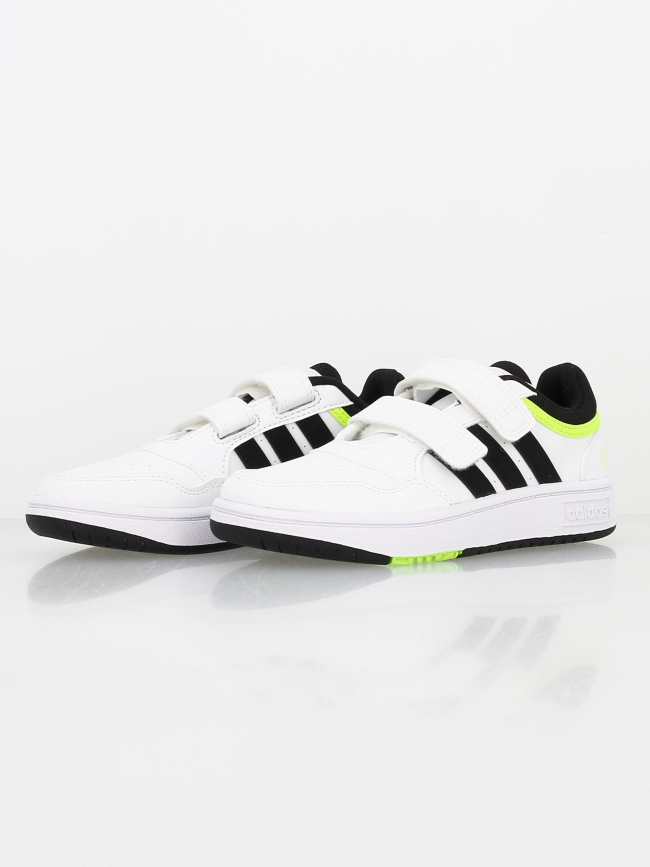 Chaussures de basketball scratch hoops blanc garçon - Adidas