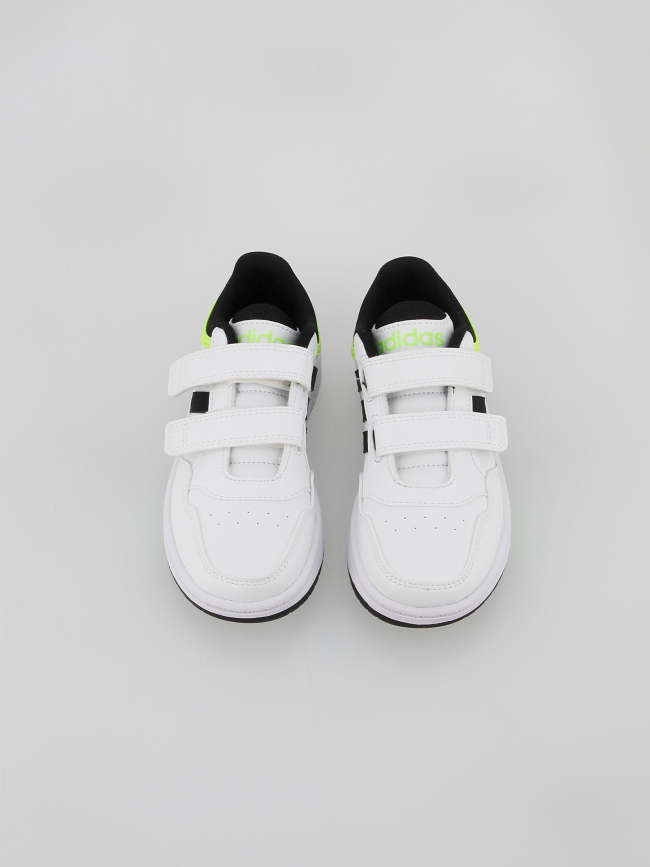 Chaussures de basketball scratch hoops blanc garçon - Adidas