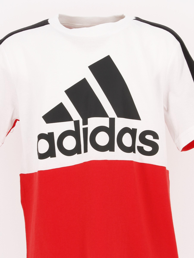 T-shirt sport logo rouge enfant - Adidas