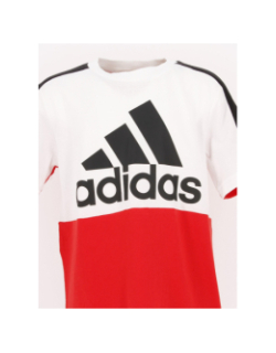 T-shirt sport logo rouge enfant - Adidas