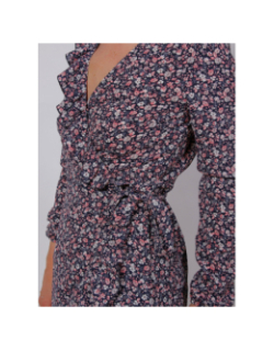 Robe portefeuille floral rose femme - Only