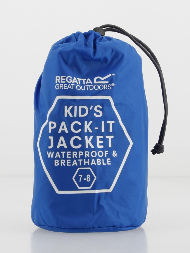 Veste imperméable pack it III jkt bleu garçon - Regatta
