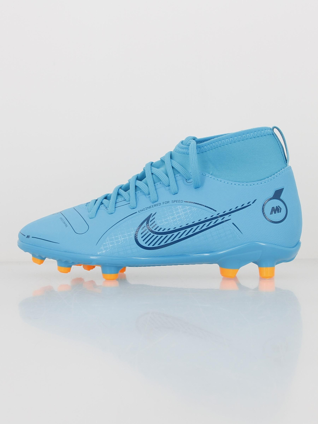 Chaussures de football superfly 8 bleu enfant - Nike