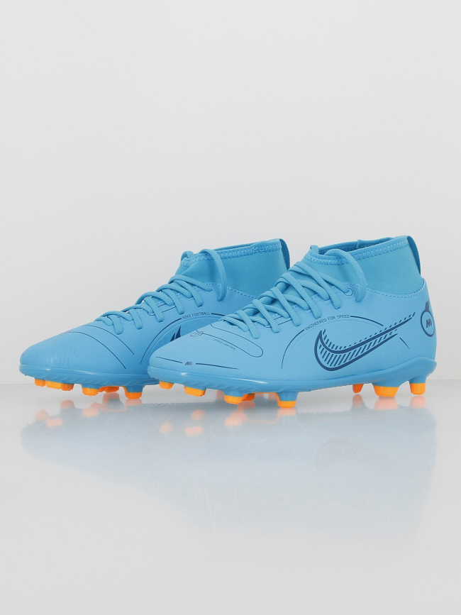 Chaussures de football superfly 8 bleu enfant - Nike