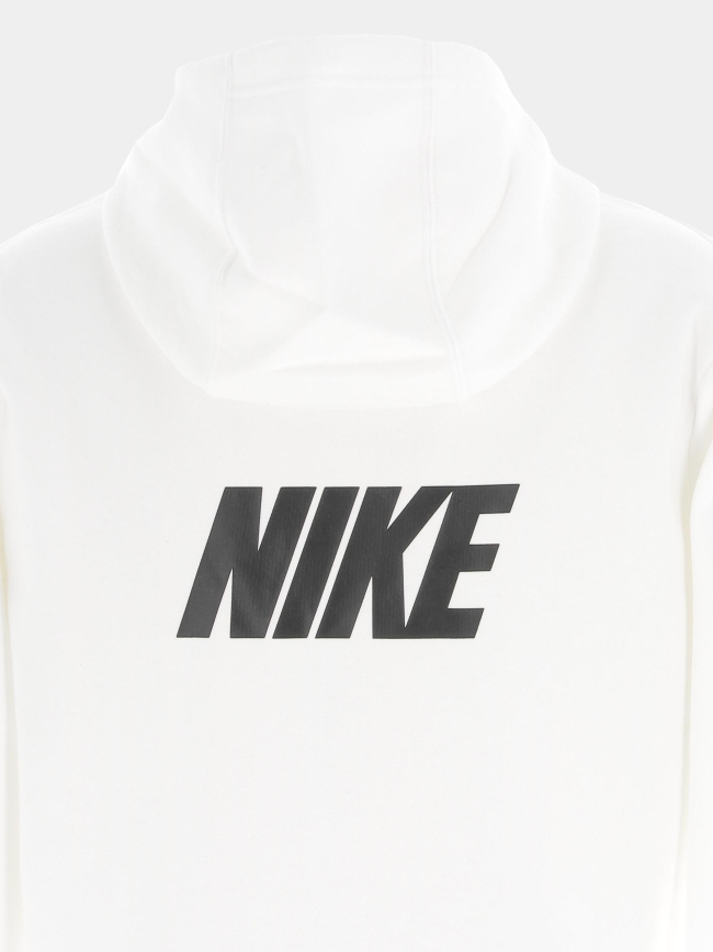 Sweat à capuche repeat logo blanc homme - Nike