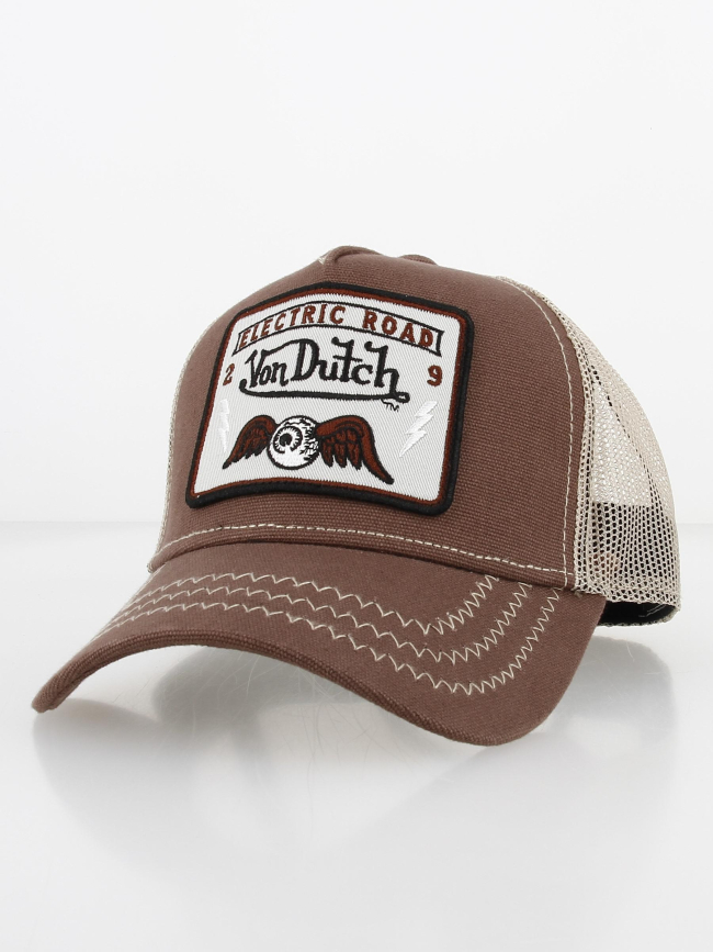 Casquette road marron homme - Von Dutch