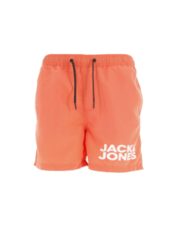 Short de bain logo floqué corail homme - Jack & Jones