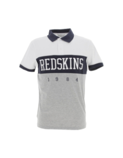 Polo calder gris bleu et blanc homme - Redskins