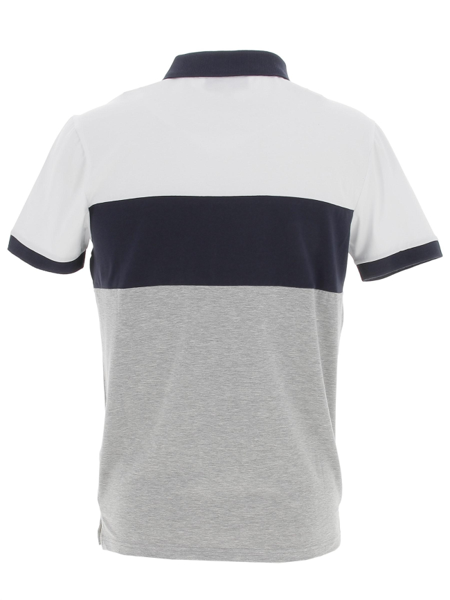 Polo calder gris bleu et blanc homme - Redskins