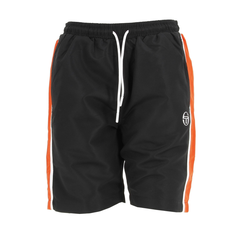 Short de fitness orange et noir homme - Sergio Tacchini