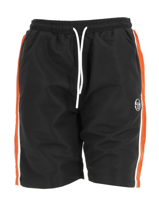 Short de fitness orange et noir homme - Sergio Tacchini