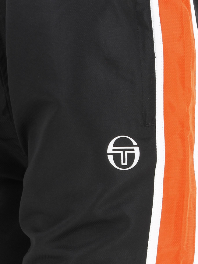 Short de fitness orange et noir homme - Sergio Tacchini