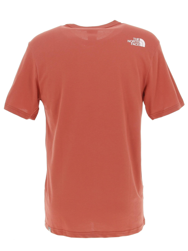 T-shirt ss mountain line rouge homme - The North Face