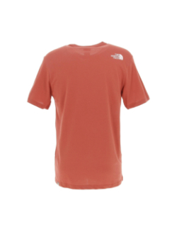T-shirt ss mountain line rouge homme - The North Face