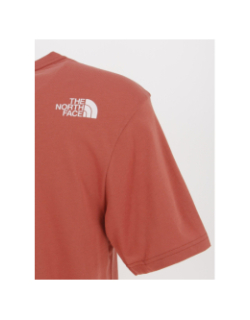 T-shirt ss mountain line rouge homme - The North Face