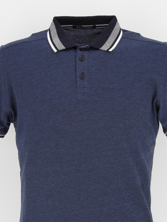 Polo bohm bleu marine homme - Sun Valley