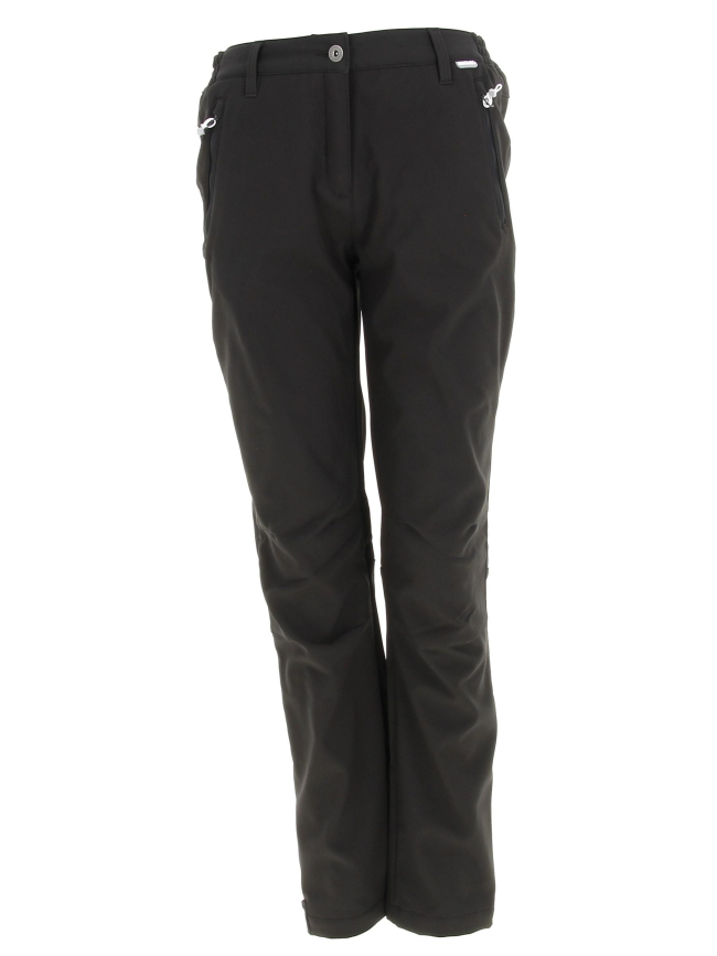 Pantalon de randonnée geo softshell noir femme - Regatta