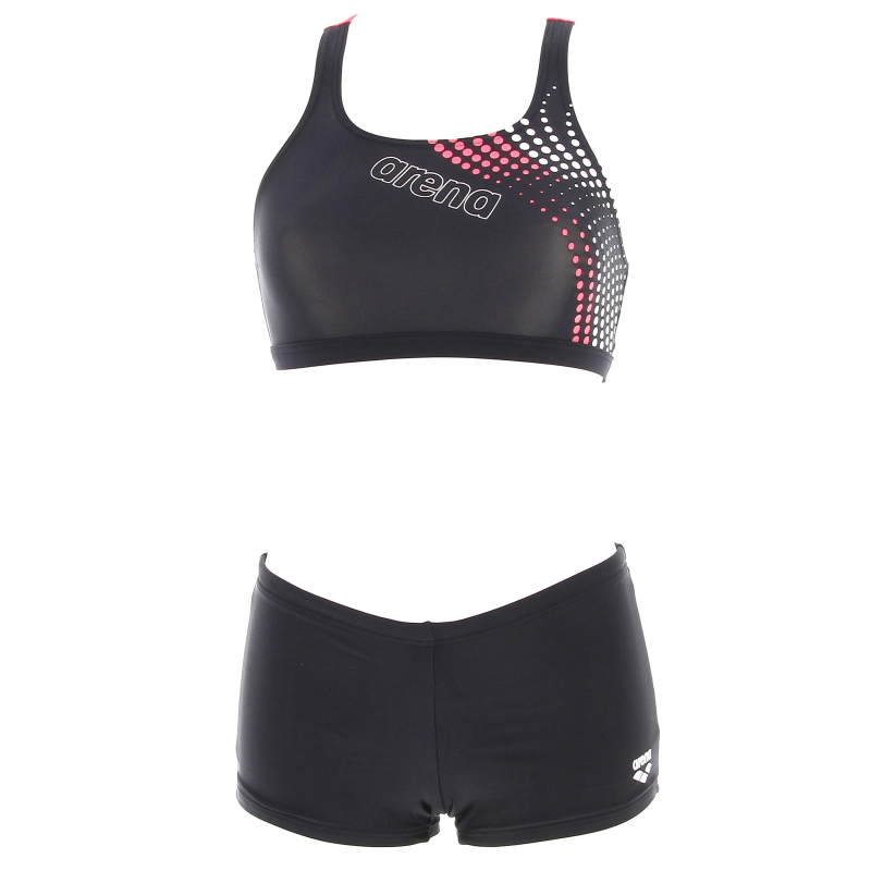 Maillot de bain 2 pièces vibracy noir femme - Arena