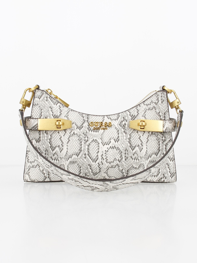 Sac à main mini zadie python gris femme - Guess