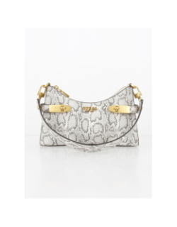 Sac à main mini zadie python gris femme - Guess