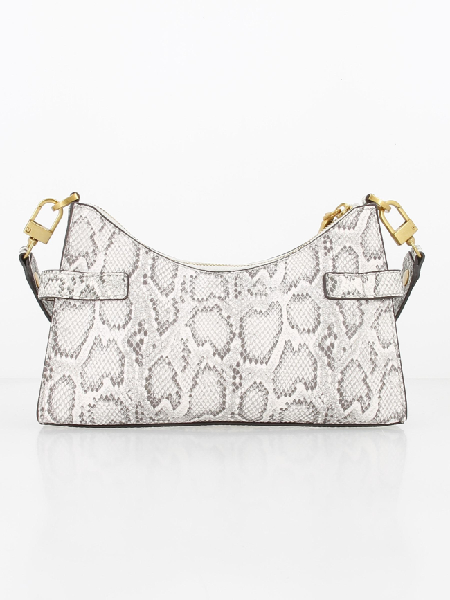 Sac à main mini zadie python gris femme - Guess