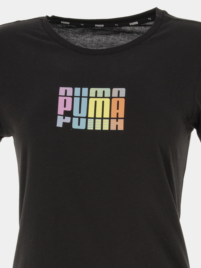 T-shirt logo noir femme - Puma