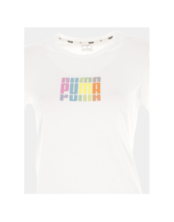 T-shirt logo blanc femme - Puma