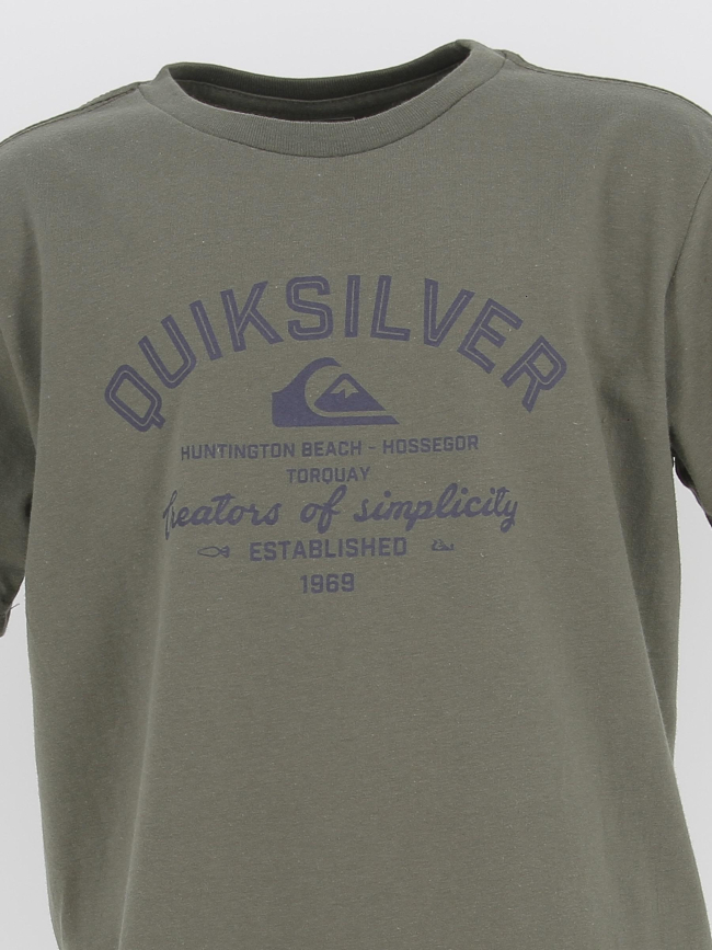 T-shirt creators of simplicity kaki garçon - Quiksilver