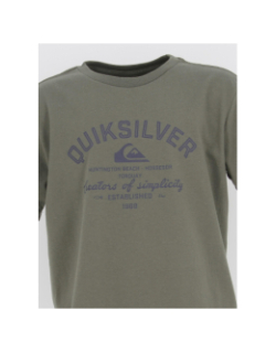 T-shirt creators of simplicity kaki garçon - Quiksilver