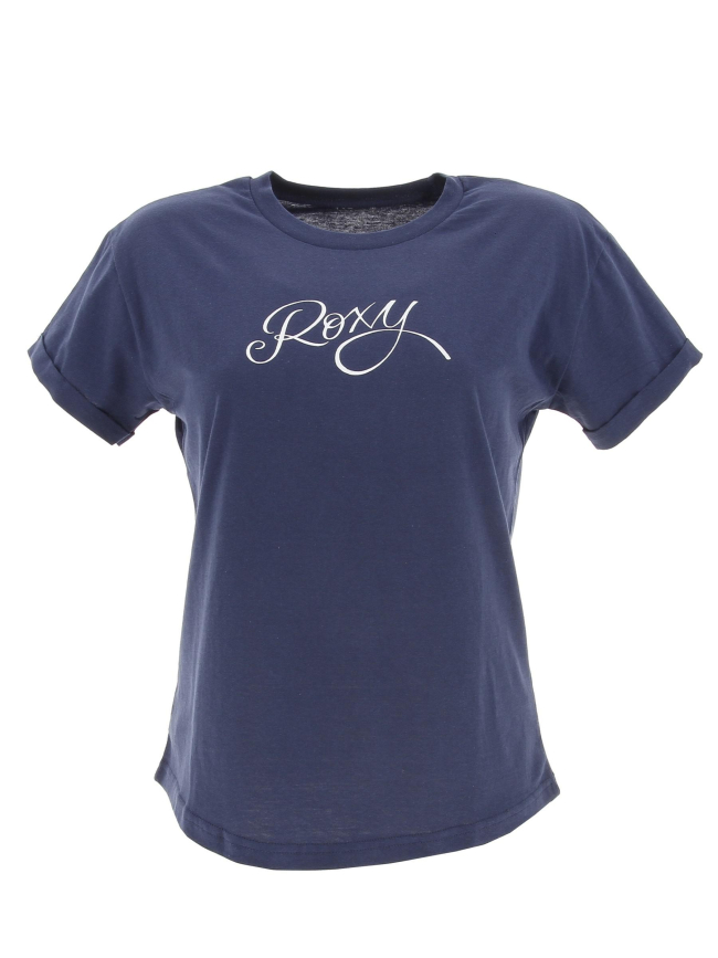 T-shirt evening signature bleu marine femme - Quiksilver