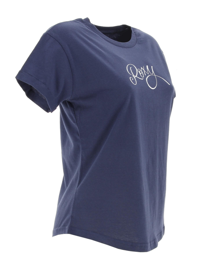 T-shirt evening signature bleu marine femme - Quiksilver