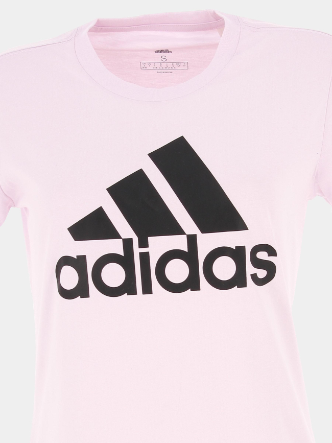 T-shirt de sport logo rose femme - Adidas