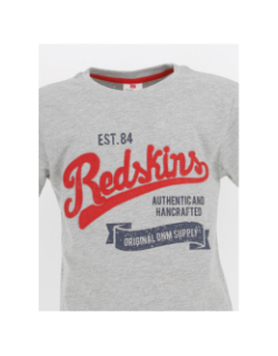 T-shirt manche courte gris chiné garçon - Redskins