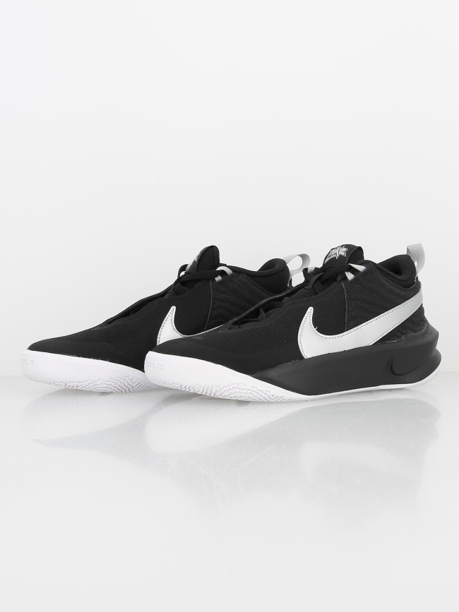 Chaussures basketball team hustle d10 noir garçon - Nike