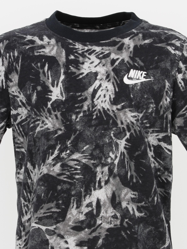 T-shirt nsw camo leaf noir garçon - Nike