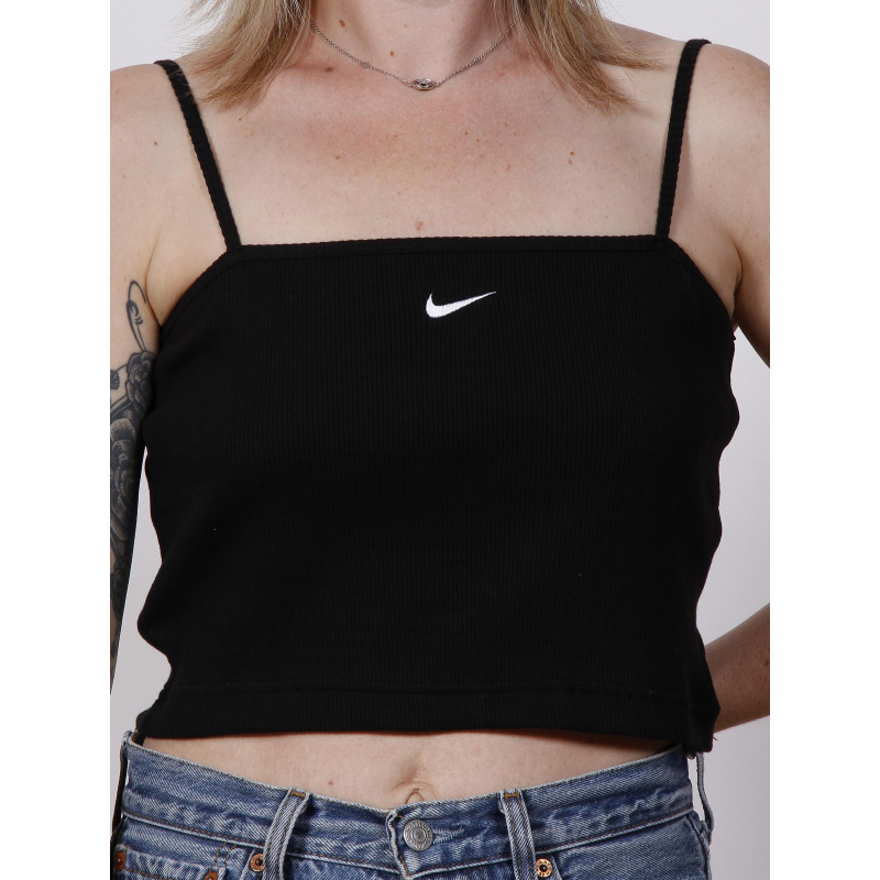 Débardeur crop nsw essential noir femme - Nike