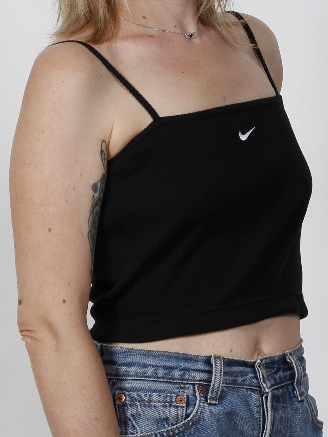 Débardeur crop nsw essential noir femme - Nike