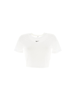 T-shirt sport crop essential blanc femme - Nike