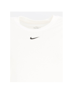 T-shirt sport crop essential blanc femme - Nike