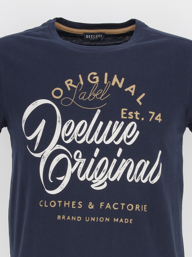 T-shirt daily bleu marine homme - Deeluxe