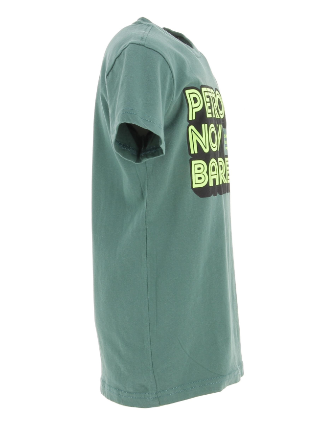 T-shirt no barriers vert garçon - Petrol Undistries