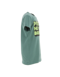 T-shirt no barriers vert garçon - Petrol Undistries