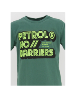 T-shirt no barriers vert garçon - Petrol Undistries