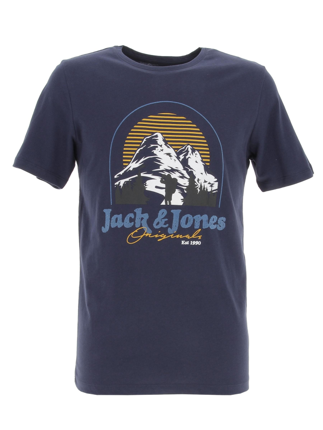 T-shirt jorrise bleu marine homme - Jack & Jones